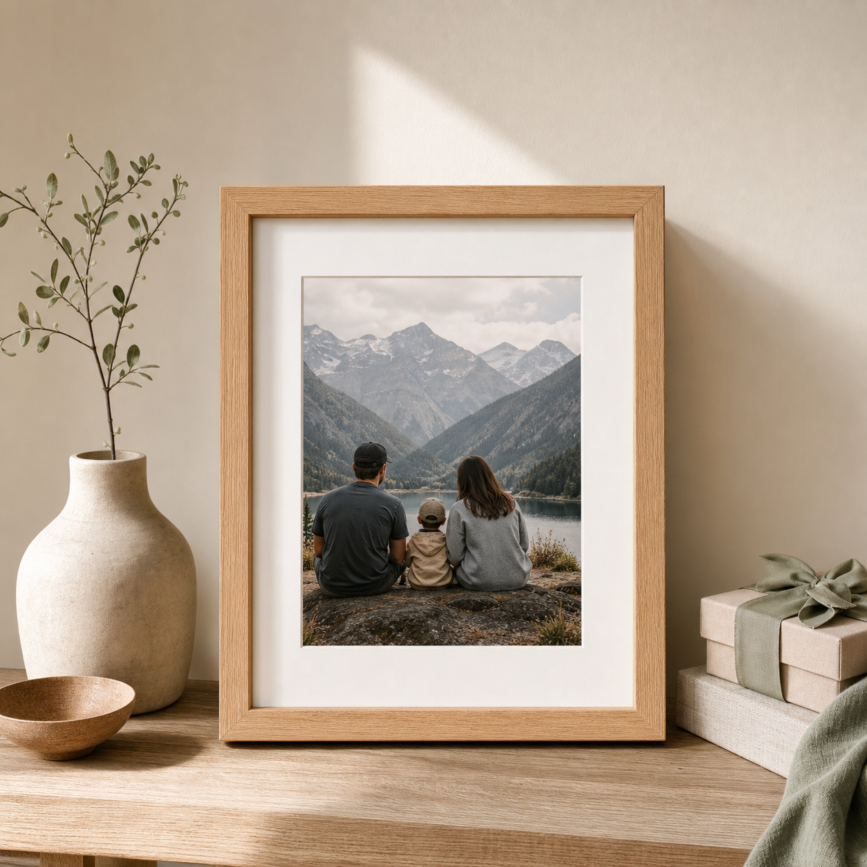 Custom framed photo print
